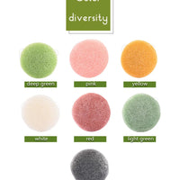 Natural Round Shap Konjac Sponge Face Cleaning Sponge